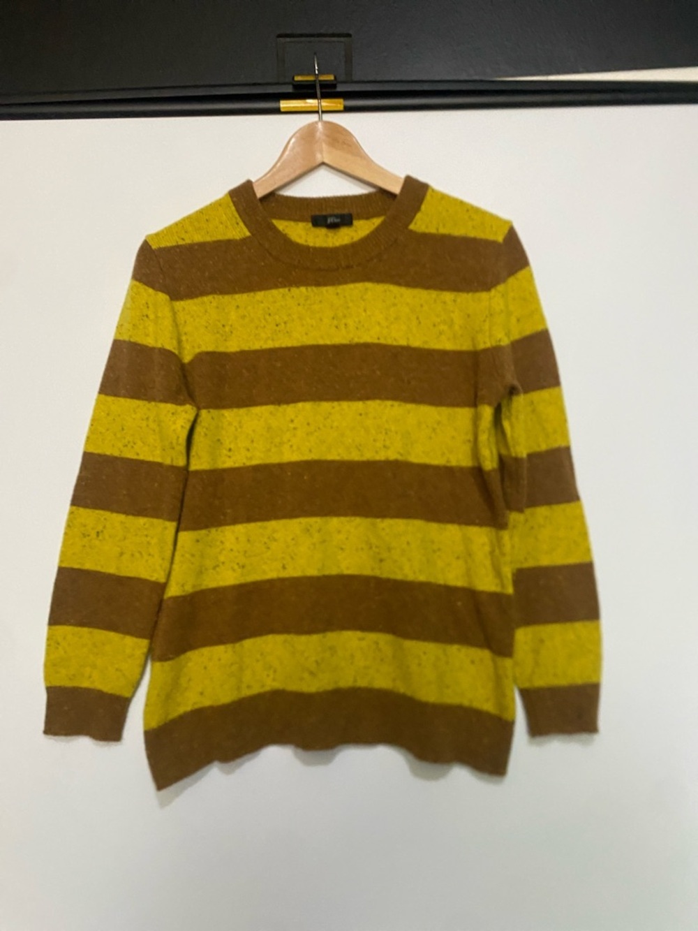 J.Crew M Wool Blend Striped Sweater